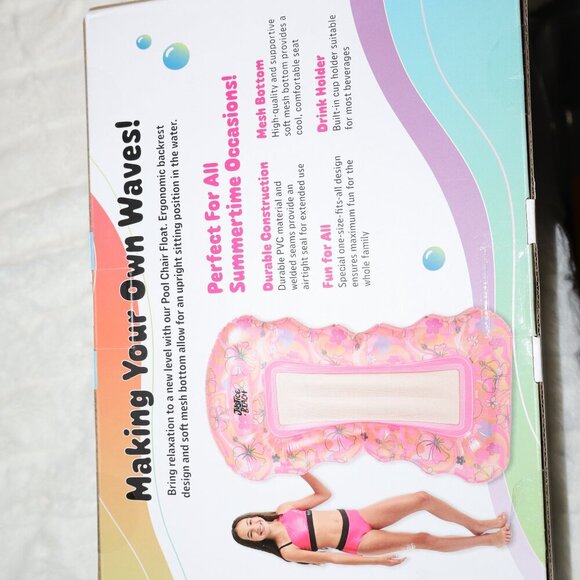 Justice Beach- Mesh Lounge Float - 62' X 33.5" - Picture 2 of 2